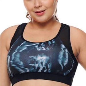 Stylish Printed Sports Bra -New in package